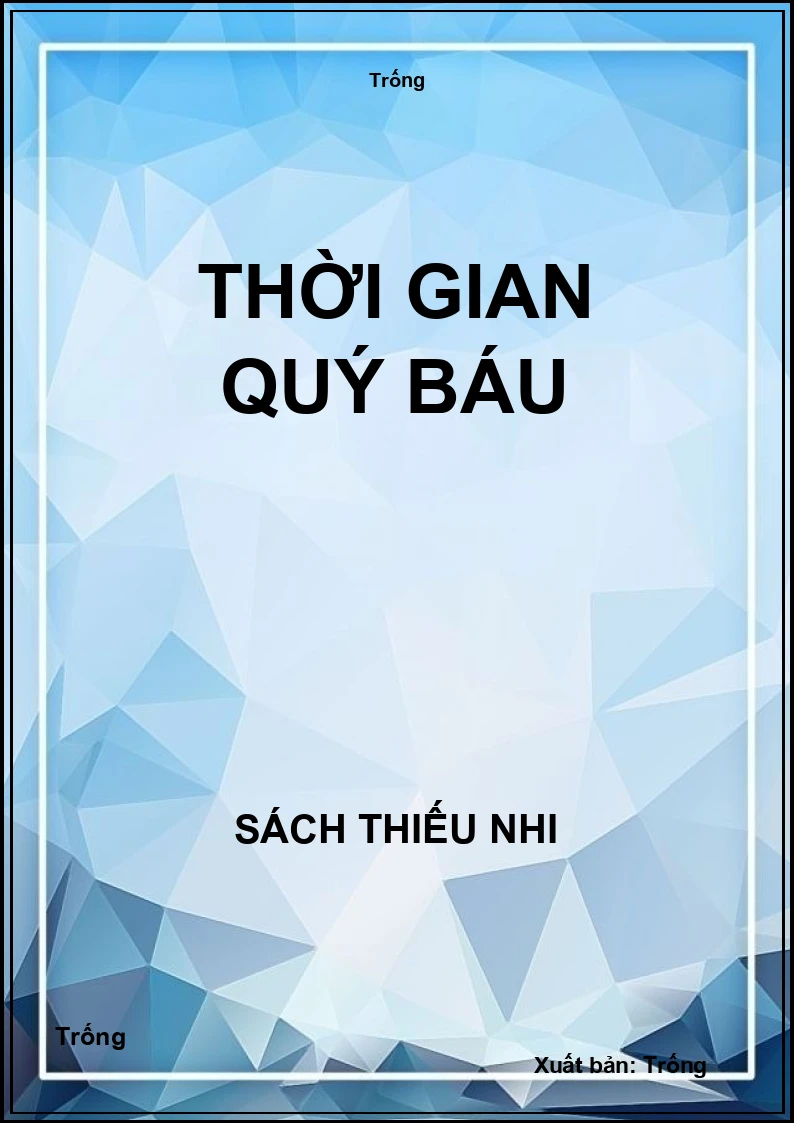 Thời gian quý báu