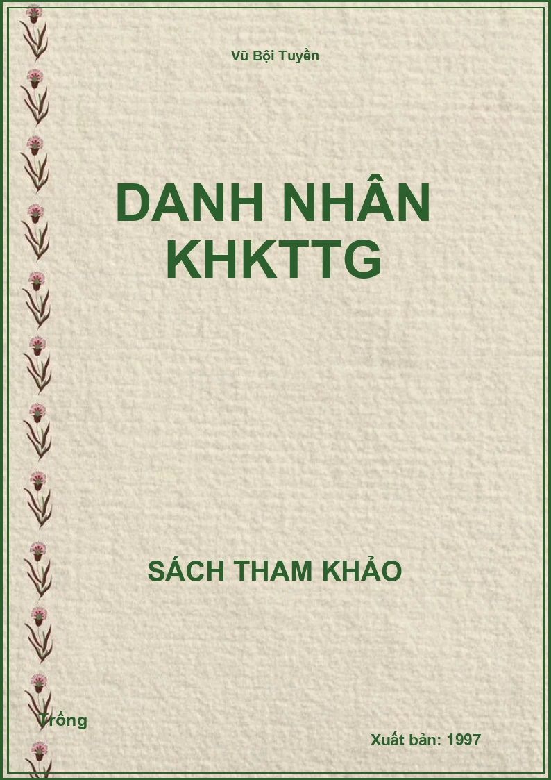 Danh nhân KHKTTG