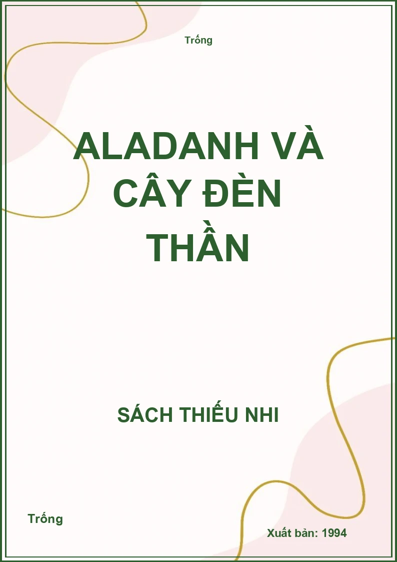Aladanh và cây đèn thần