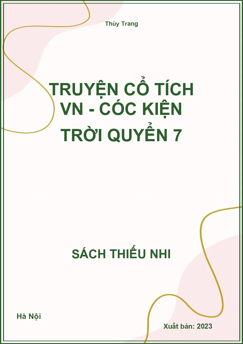 Truyện cổ tích VN - Cóc kiện trời quyển 7