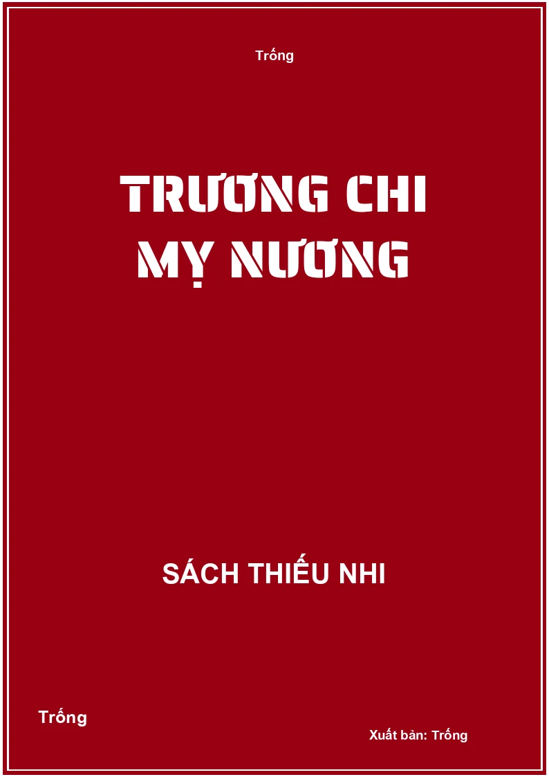 Trương Chi Mỵ Nương