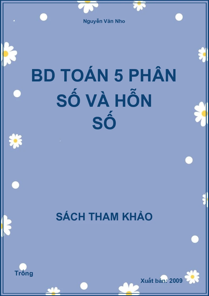 BD toán 5 phân số và hỗn số