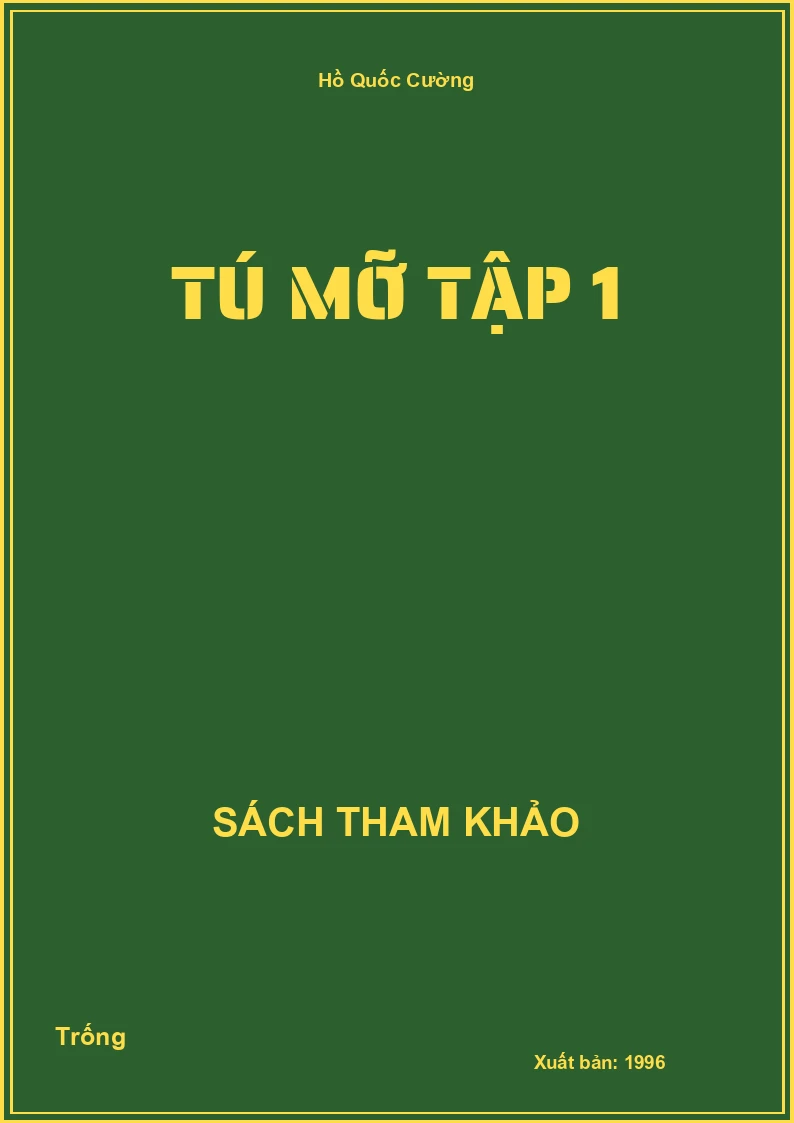 Tú mỡ tập 1