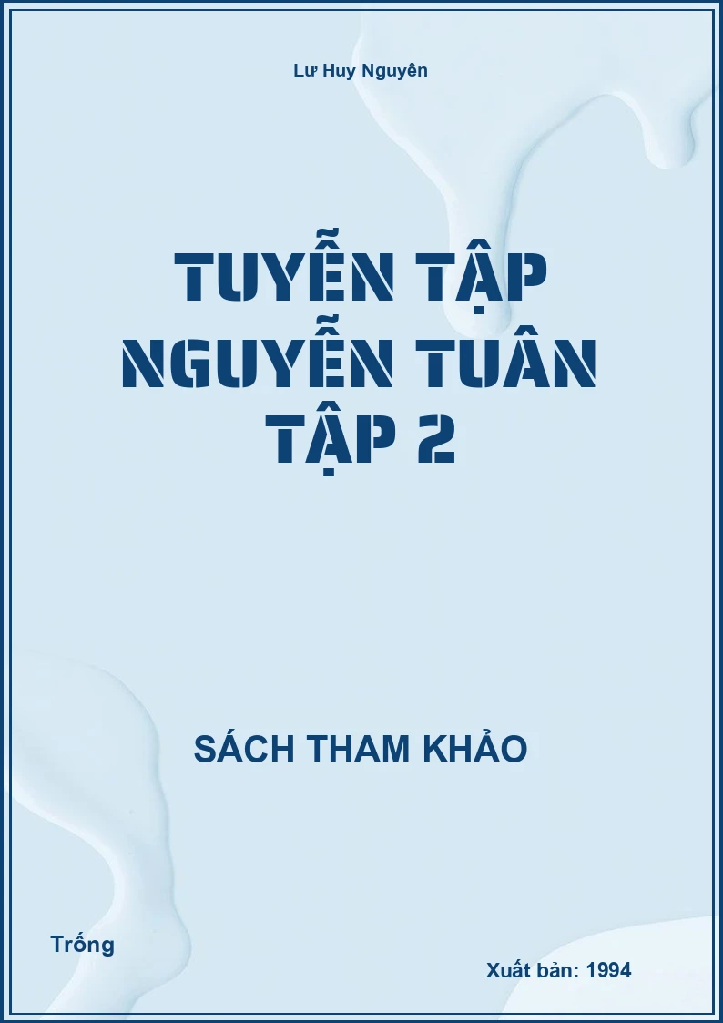 Tuyễn tập Nguyễn Tuân tập 2