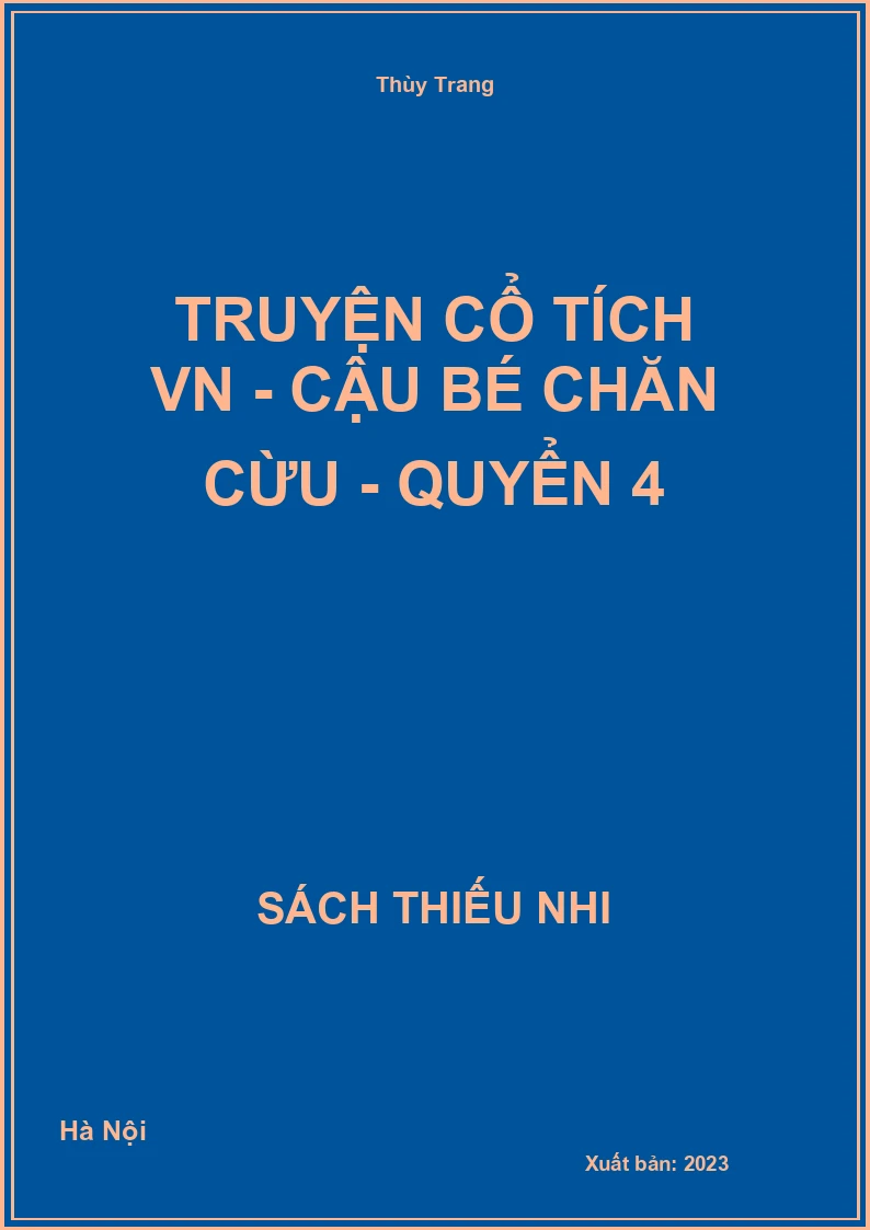 Truyện cổ tích VN - Cậu bé chăn cừu - quyển 4