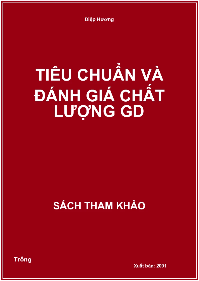 Tiêu chuẩn và đánh giá chất lượng Gd