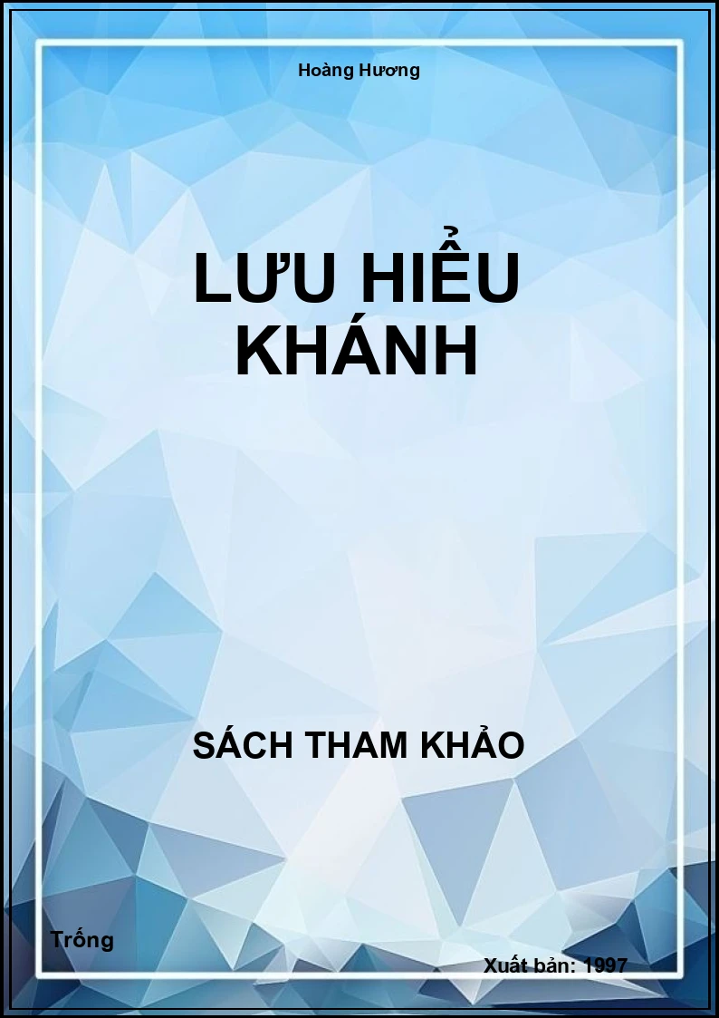 Lưu Hiểu Khánh
