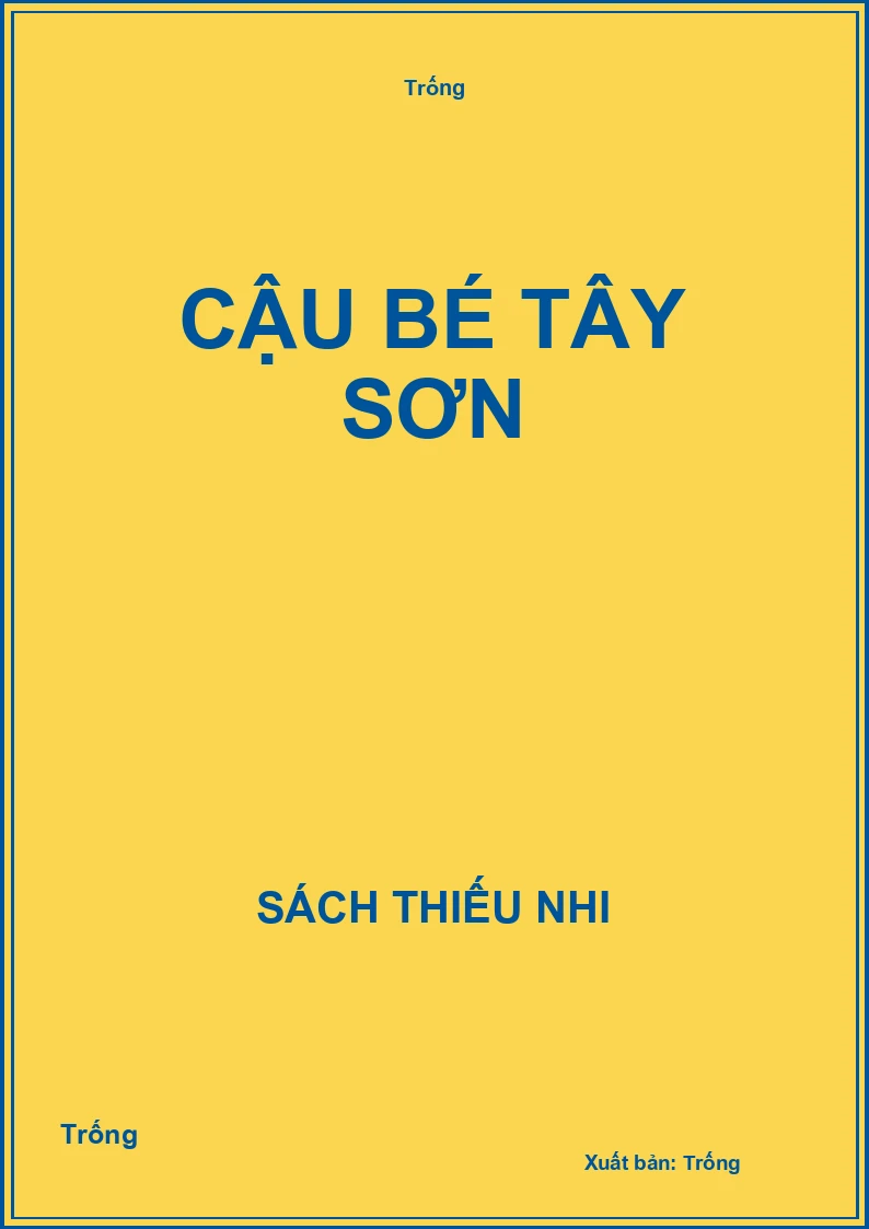 Cậu bé Tây Sơn