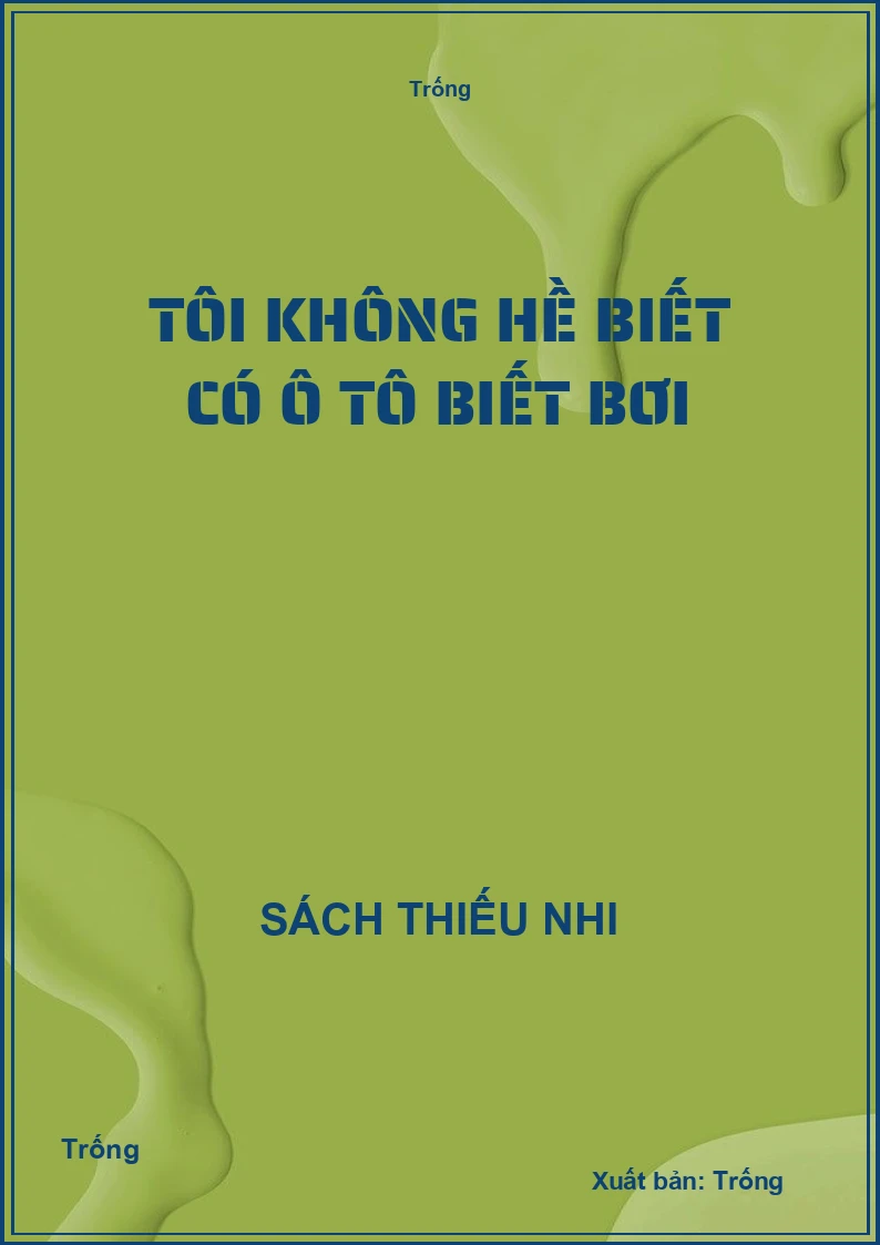 Tôi không hề biết có ô tô biết bơi