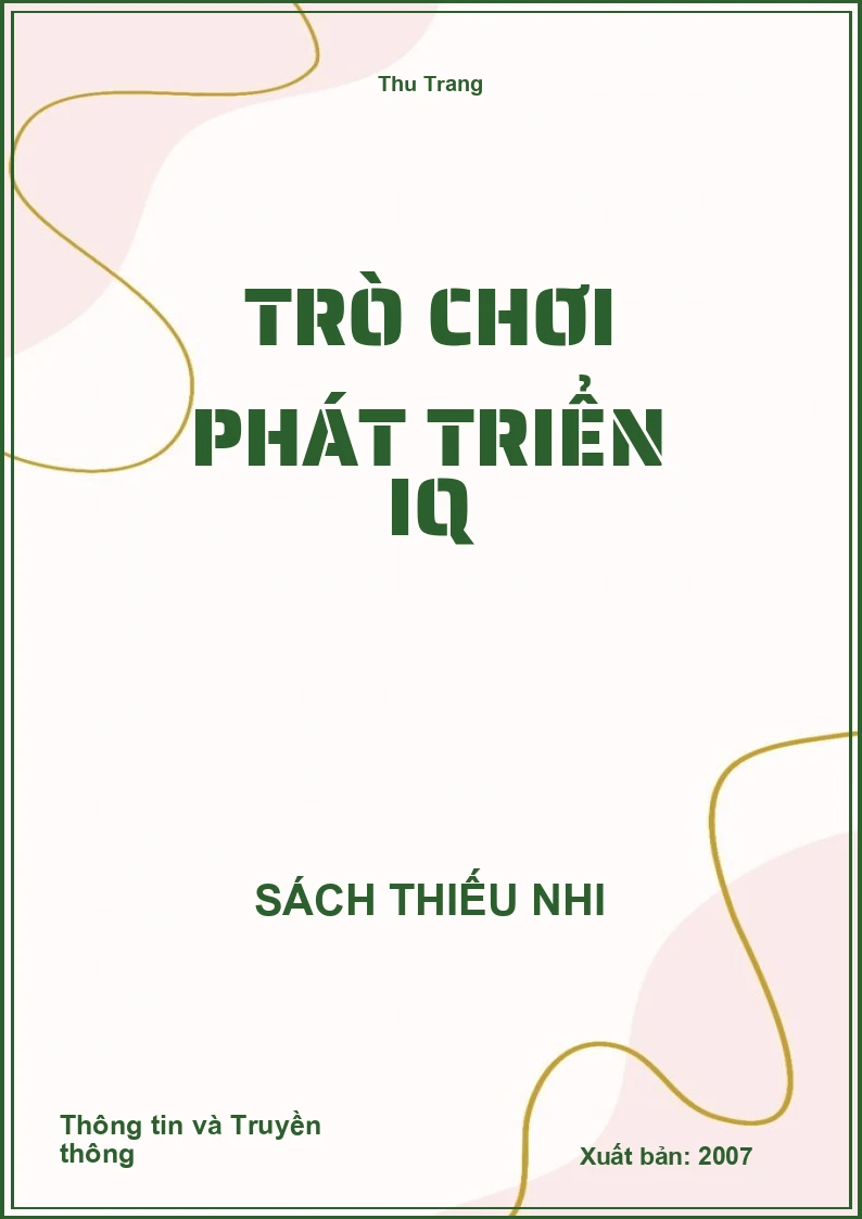 Trò chơi phát triển IQ