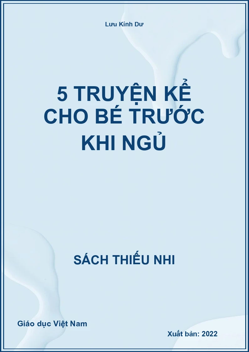 5 truyện kể cho bé trước khi ngủ