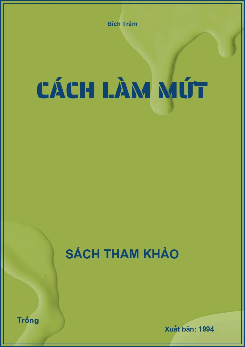 Cách làm mứt