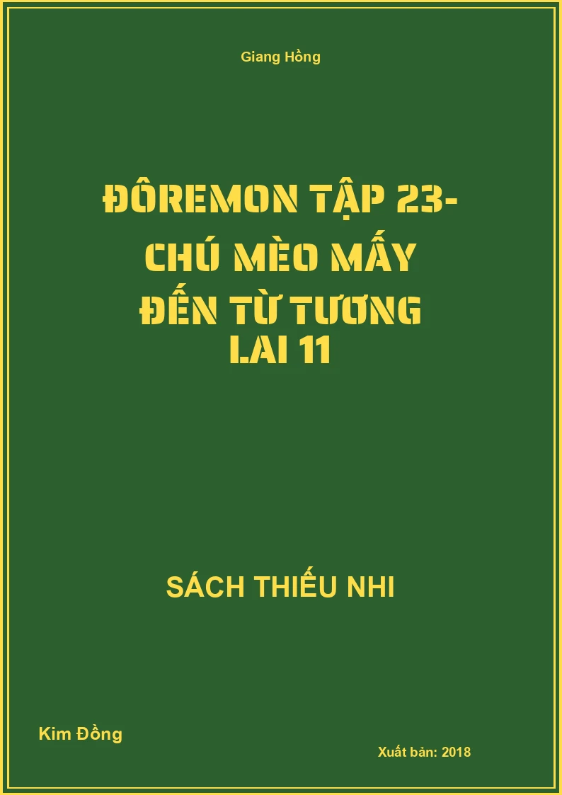 Đôremon tập 23- Chú mèo mấy đến từ tương lai 11