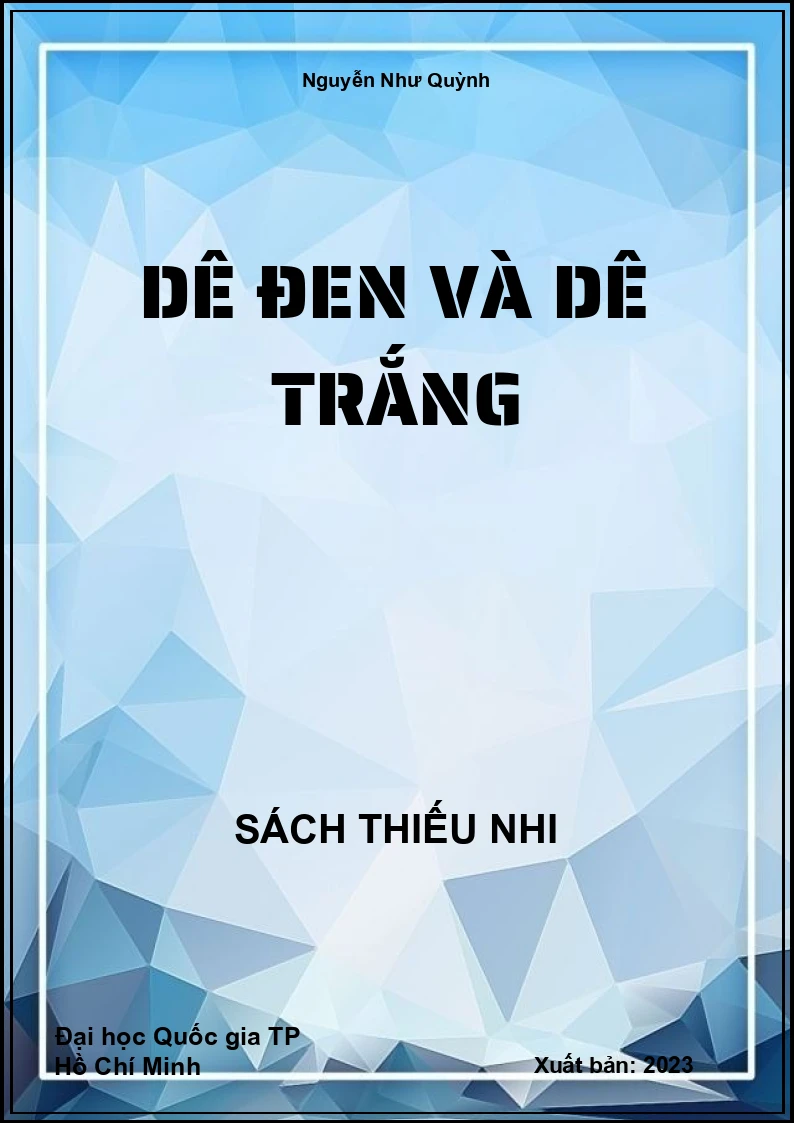 Dê đen và dê trắng