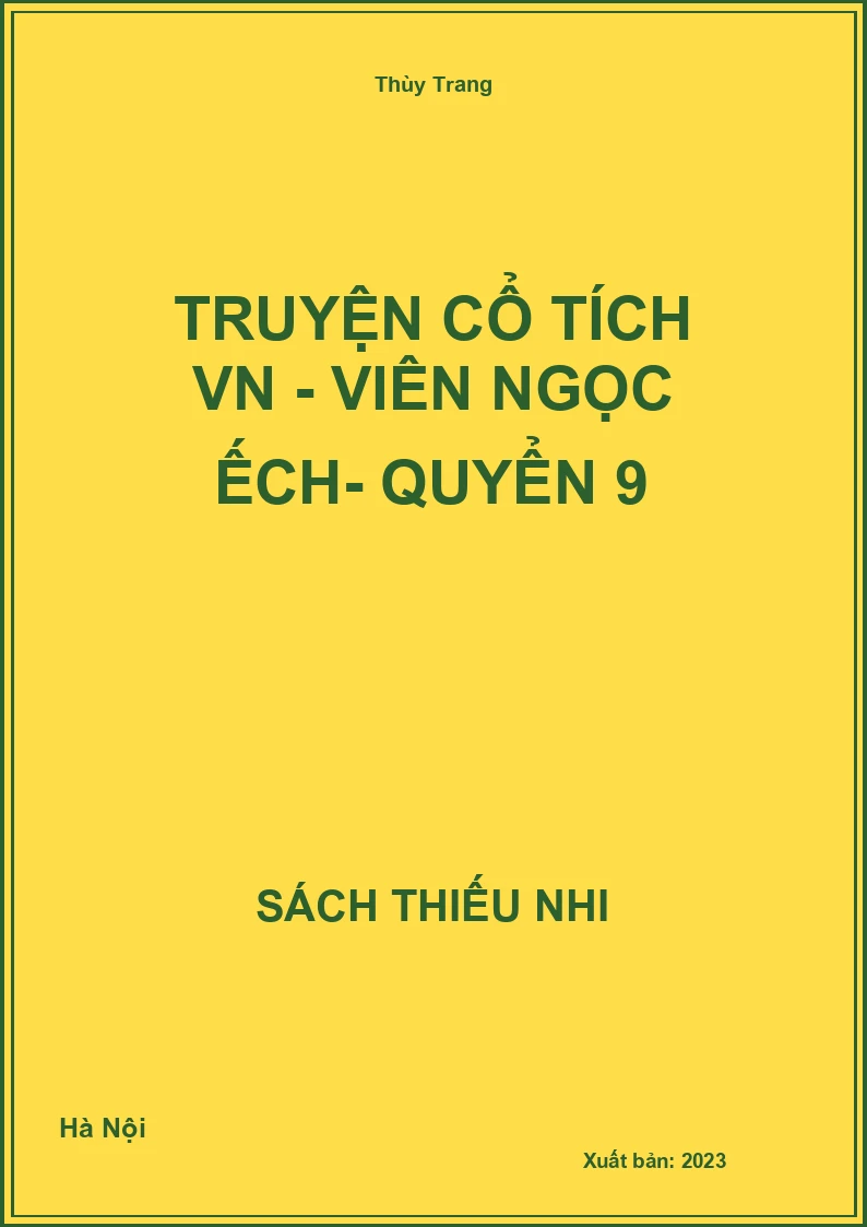 Truyện cổ tích VN - Viên Ngọc ếch- quyển 9
