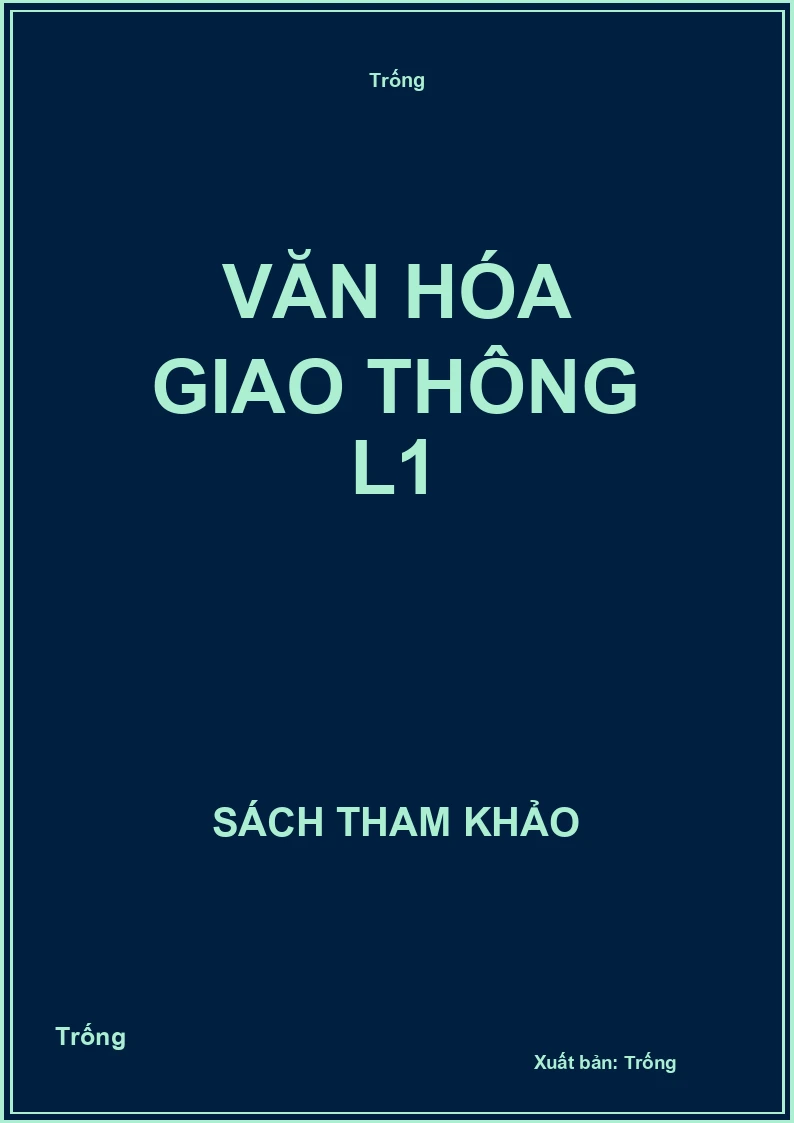 Văn hóa giao thông L1