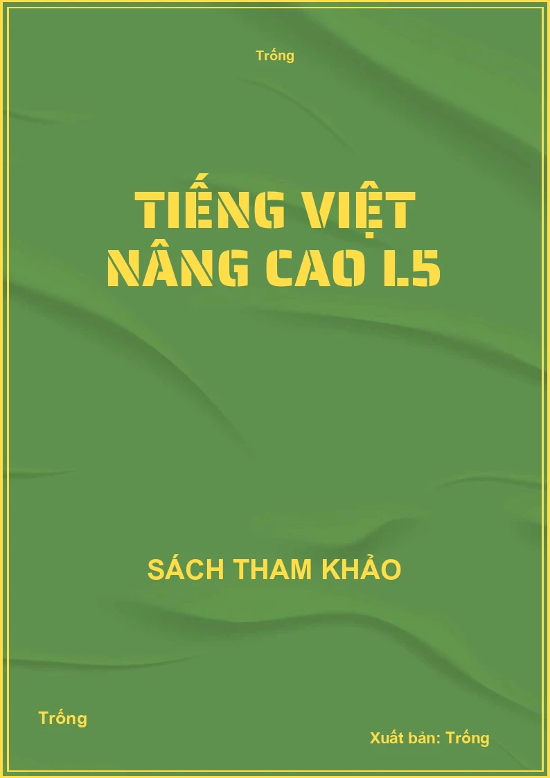 Tiếng việt Nâng cao L5