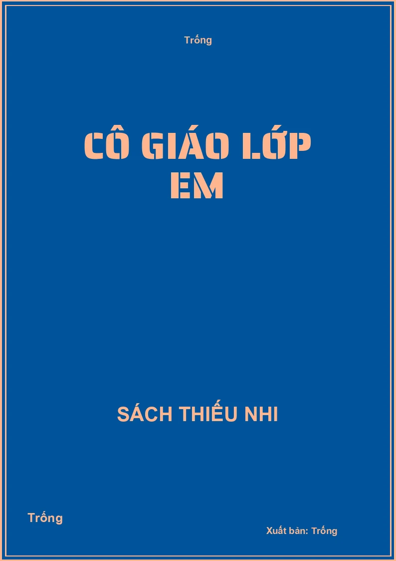 Cô giáo lớp em