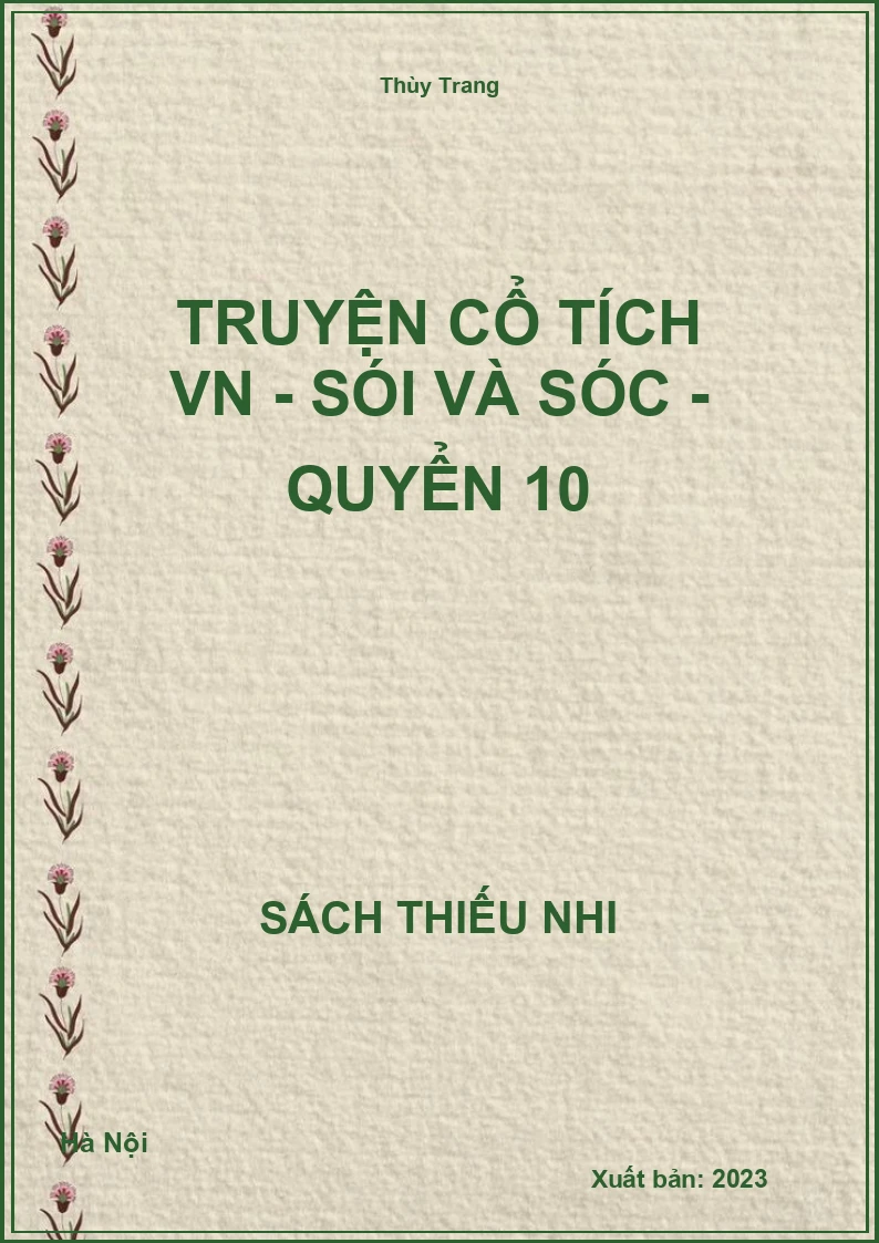 Truyện cổ tích VN - Sói và sóc - quyển 10