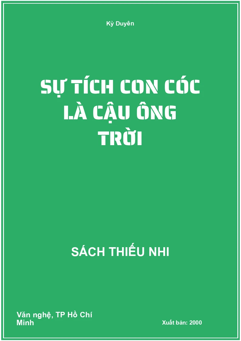 Sự tích con cóc là cậu ông trời