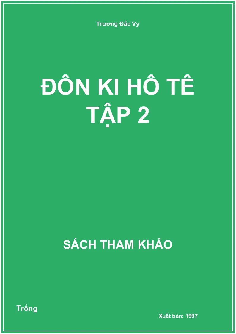 Đôn ki hô tê tập 2