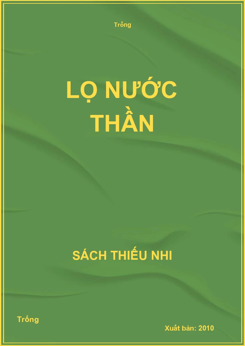 Lọ nước thần