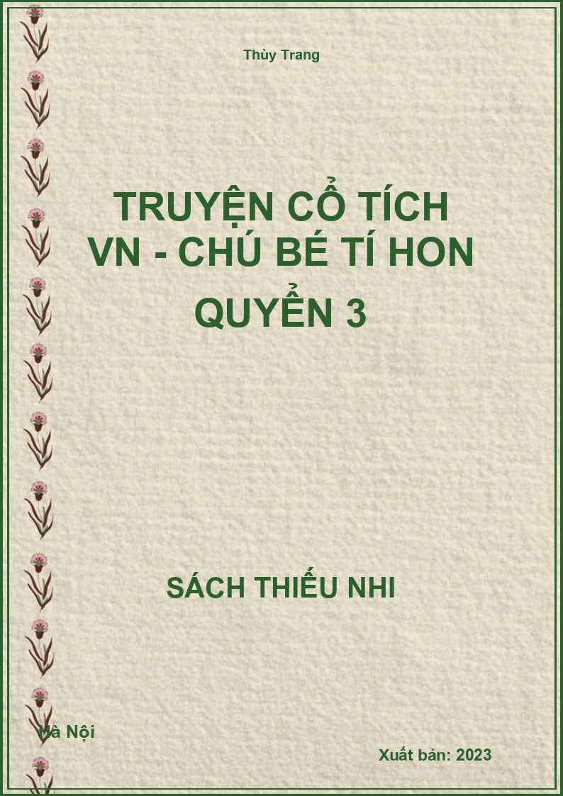 Truyện cổ tích VN - Chú bé tí hon quyển 3