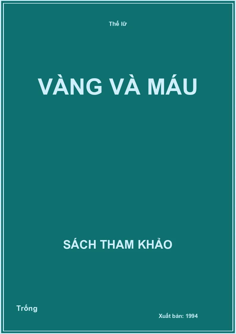 Vàng và máu