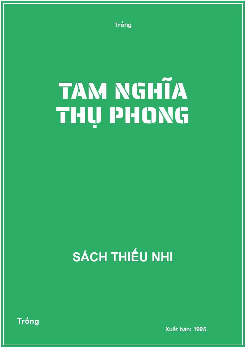 Tam nghĩa thụ phong