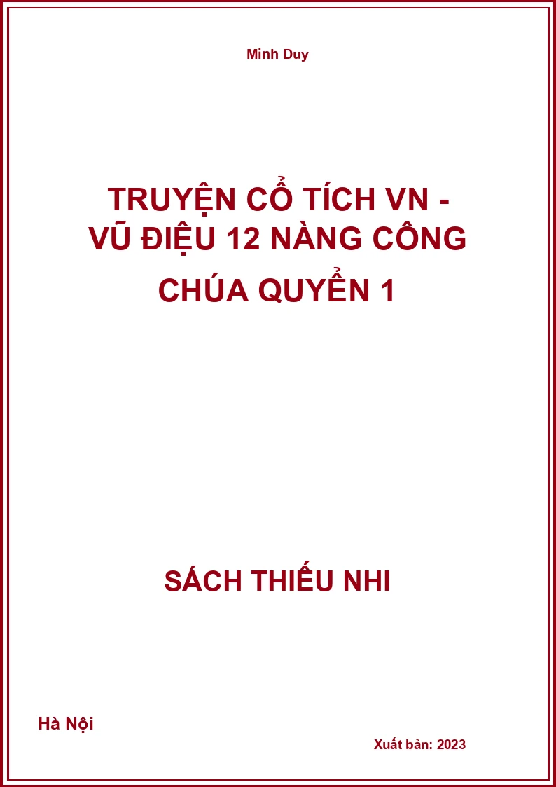Truyện cổ tích VN - Vũ điệu 12 nàng công chúa quyển 1