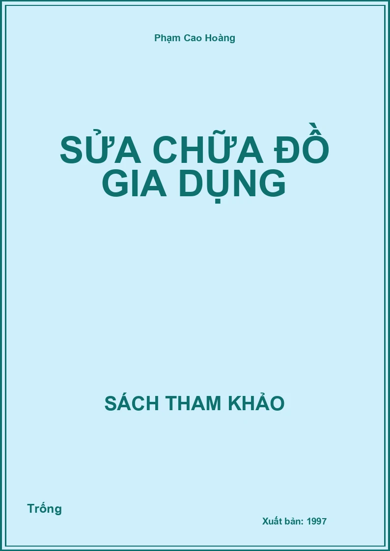 Sửa chữa đồ gia dụng