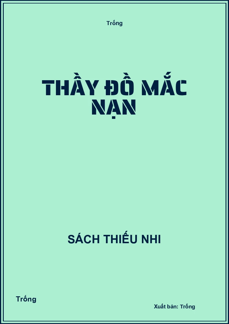 Thầy Đồ mắc nạn