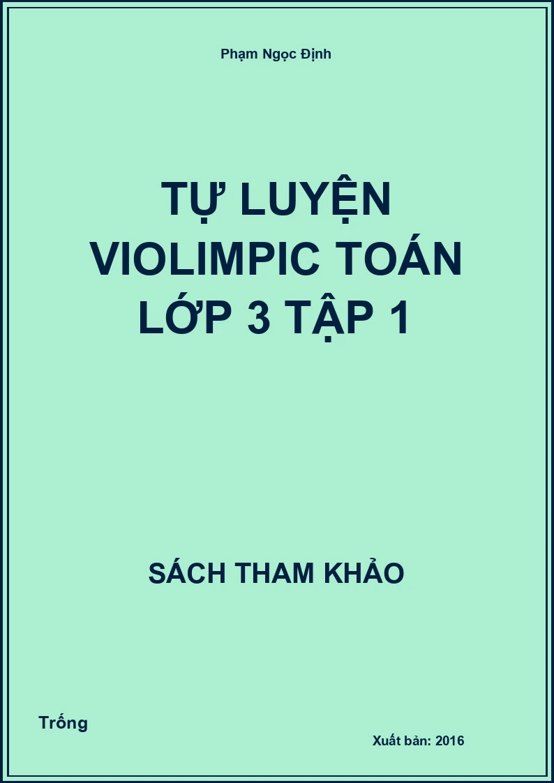 Tự luyện violimpic toán lớp 3 tập 1