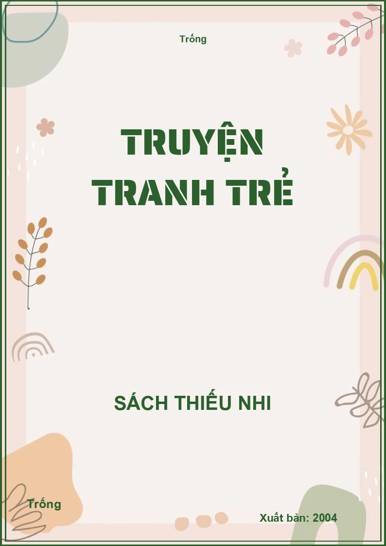 Truyện tranh trẻ