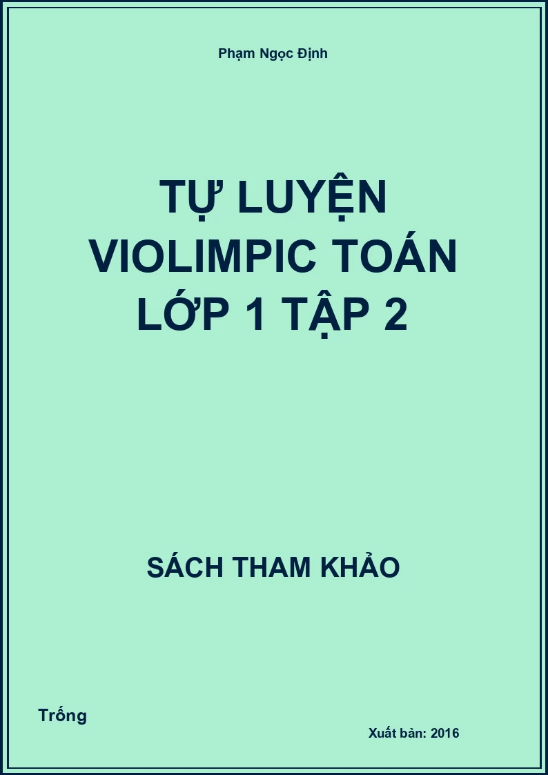Tự luyện violimpic toán lớp 1 tập 2
