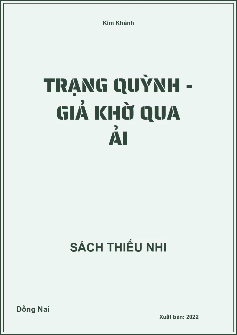 Trạng Quỳnh - Giả khờ qua ải