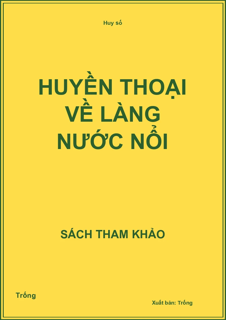 Huyền thoại về làng nước nổi