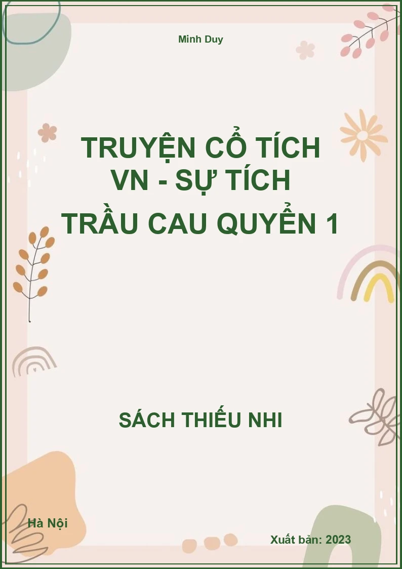 Truyện cổ tích VN - Sự tích trầu cau quyển 1