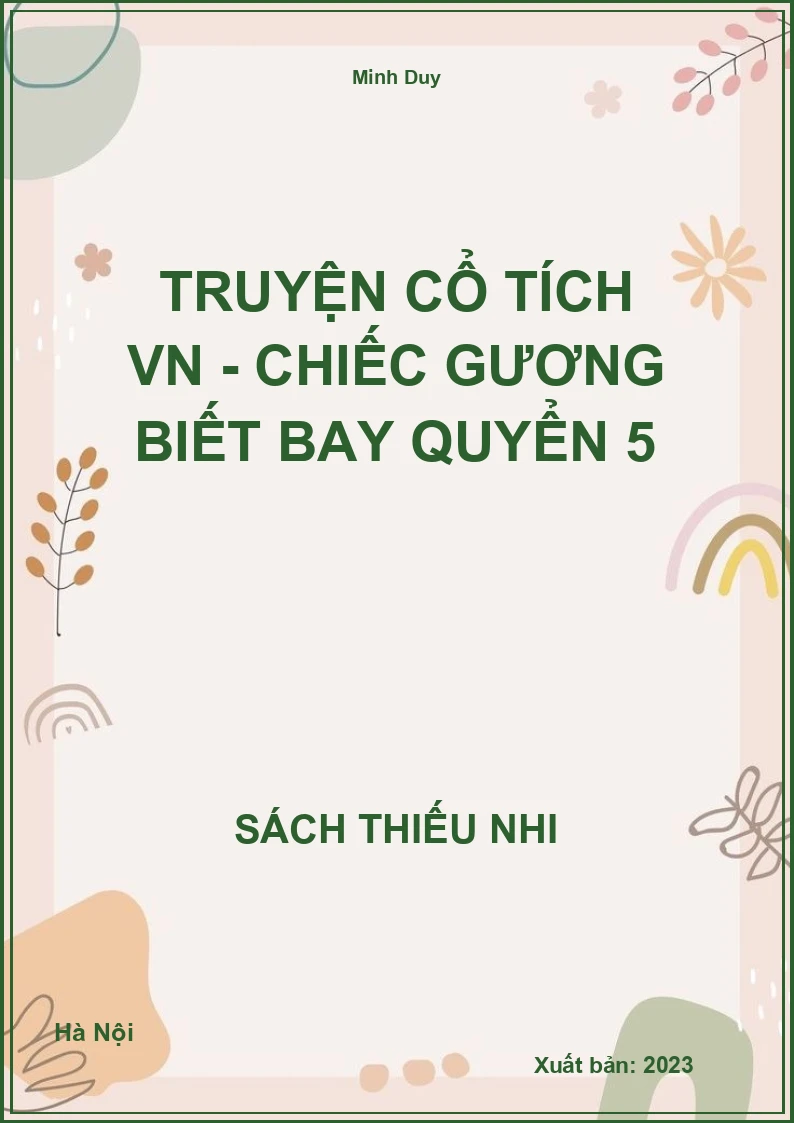 Truyện cổ tích VN - Chiếc gương biết bay quyển 5