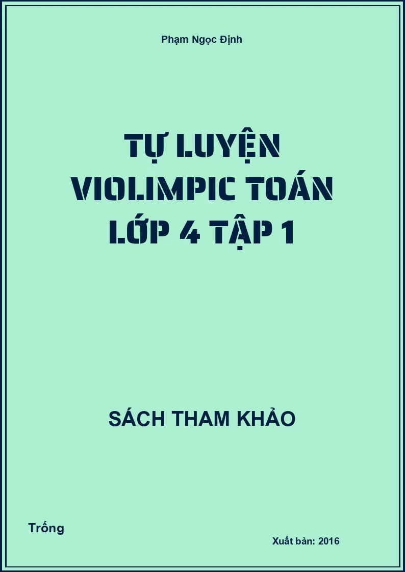 Tự luyện violimpic toán lớp 4 tập 1