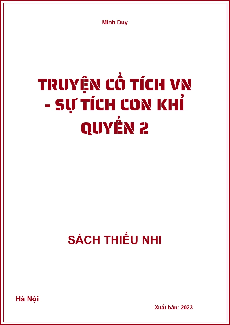 Truyện cổ tích VN - Sự tích con khỉ quyển 2