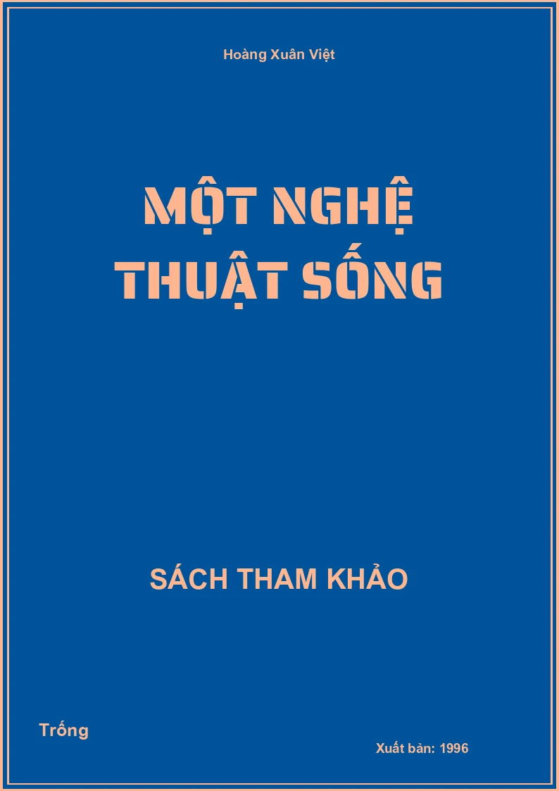 Một nghệ thuật sống