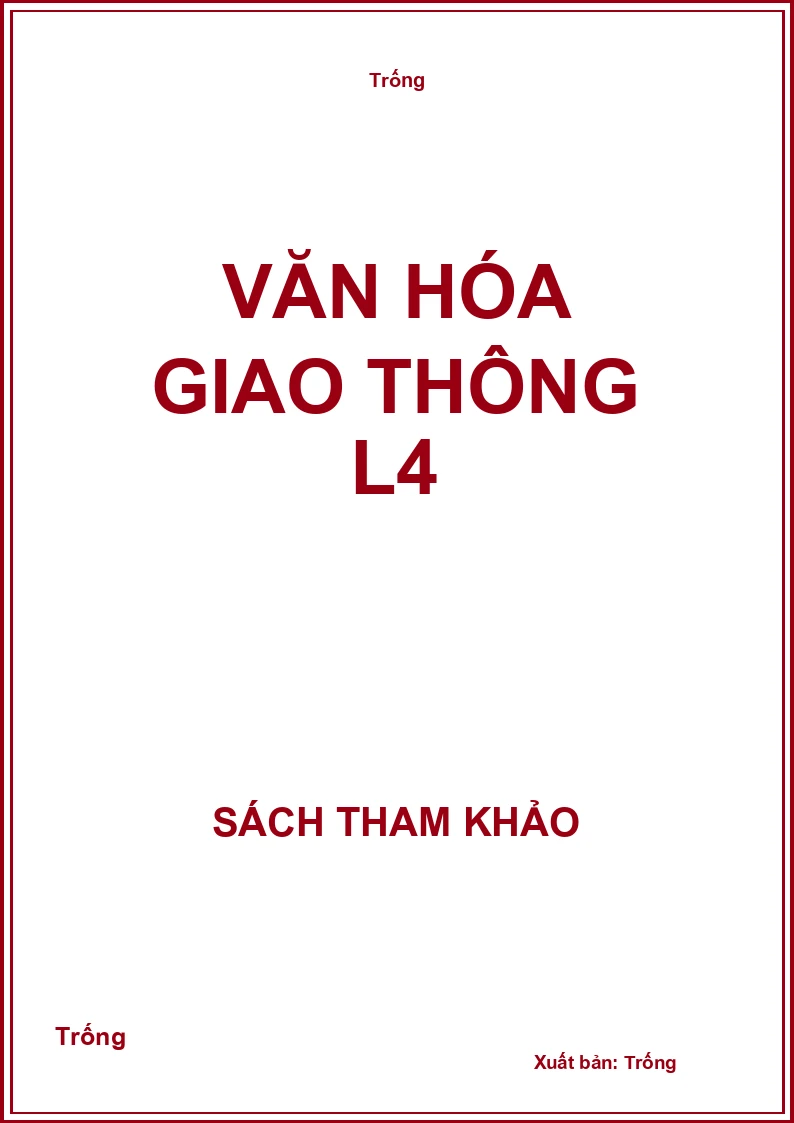 Văn hóa giao thông L4