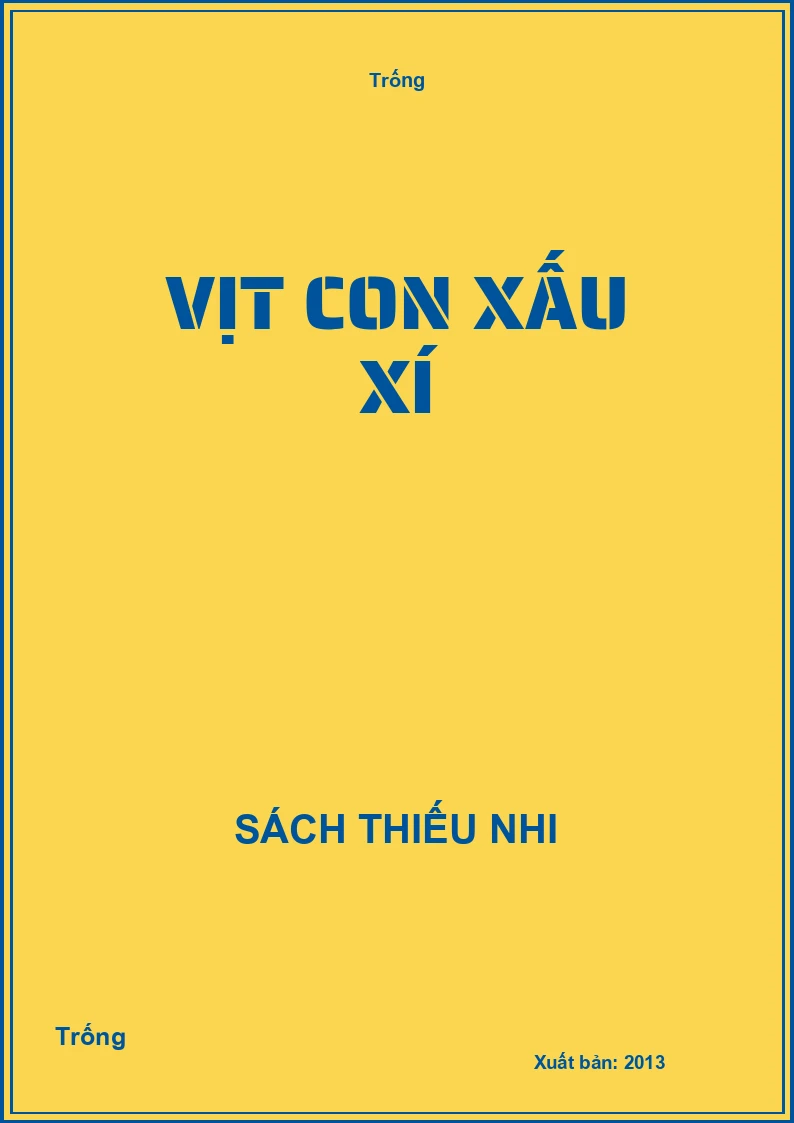 Vịt con xấu xí