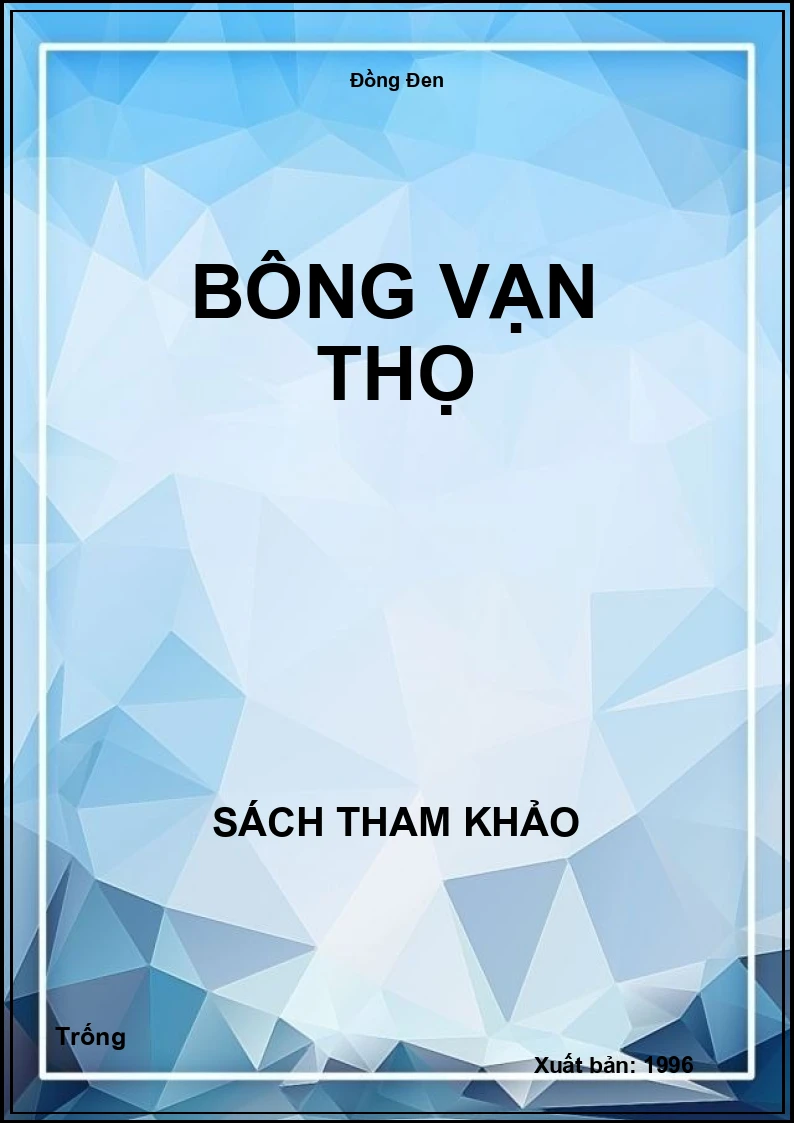 Bông vạn thọ