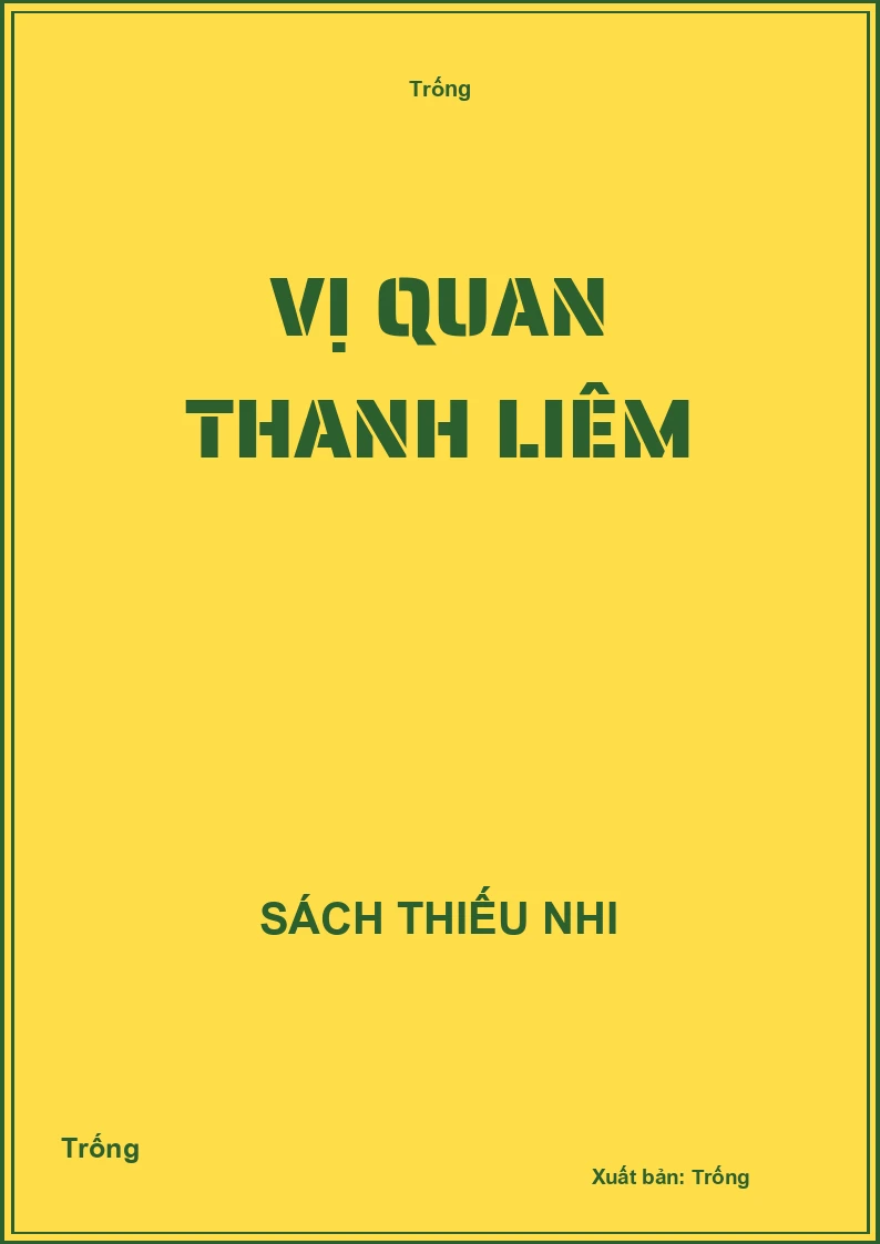 Vị quan thanh liêm