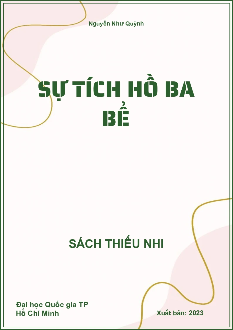 Sự tích hồ ba bể