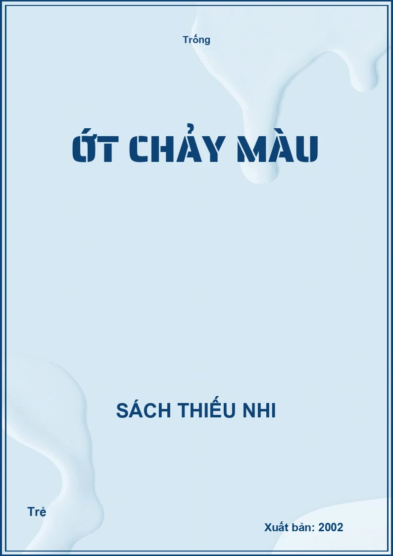 Ớt chảy màu