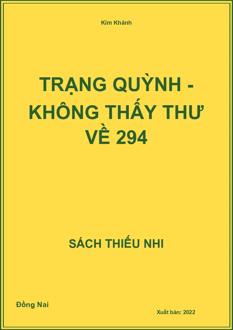 Trạng Quỳnh - Không thấy thư về 294