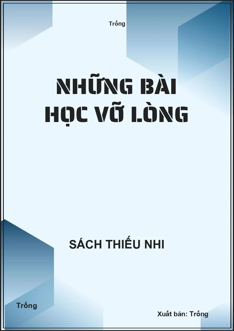Những bài học vỡ lòng